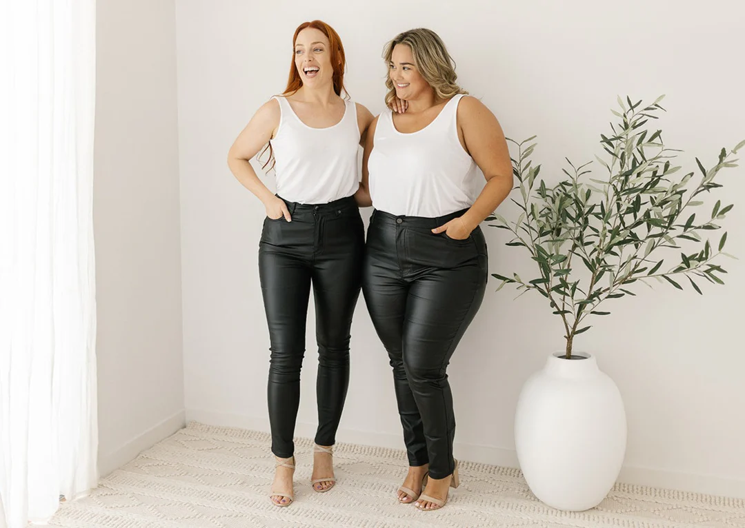 The Rise of Faux Leather Plus-Size Pants & Leggings