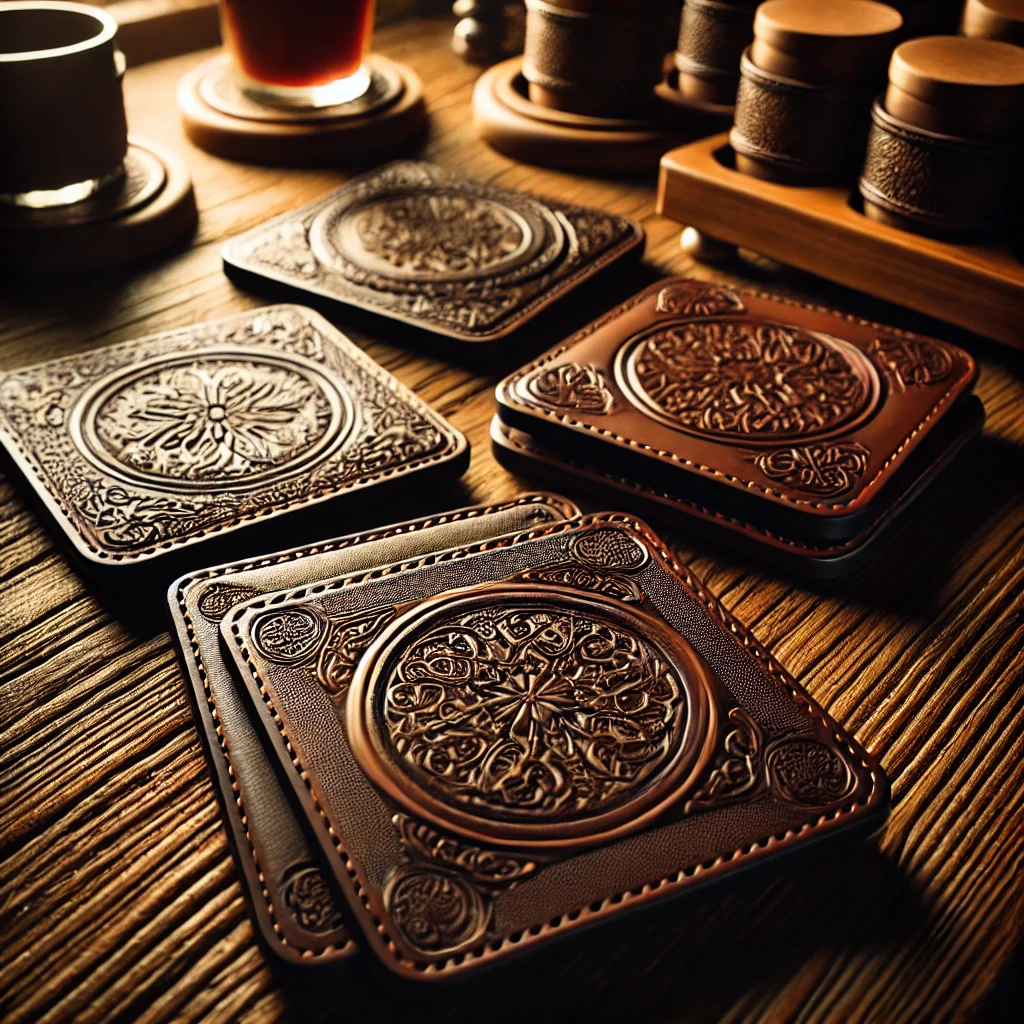 Leather Coasters Stylish & Durable