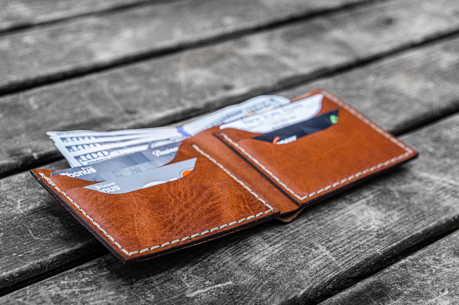 Handmade leather wallets