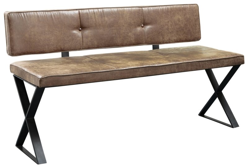 Luxurious leather kitchen bench