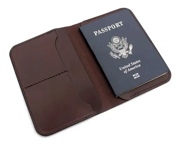 Leather Passport Holder - Jet-Setter's Best Friend