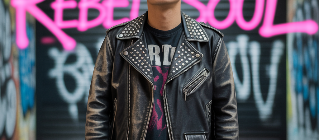 Punk Leather Jacket: A Cool Look with a Bold Style