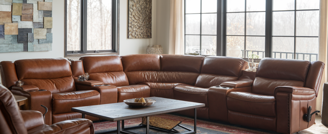 Leather Sectional Recliner The Comfy Couch Your Living Room Needs