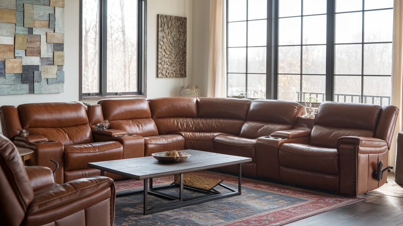Leather Sectional Recliner The Comfy Couch Your Living Room Needs