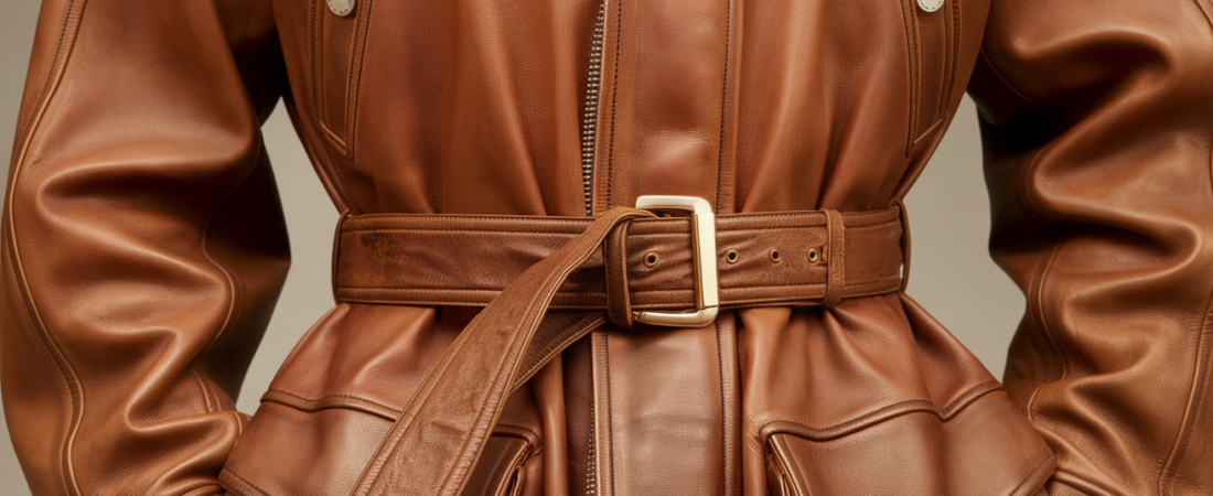 Leather Jacket with Belt The Stylish Choice You’ll Love This Season