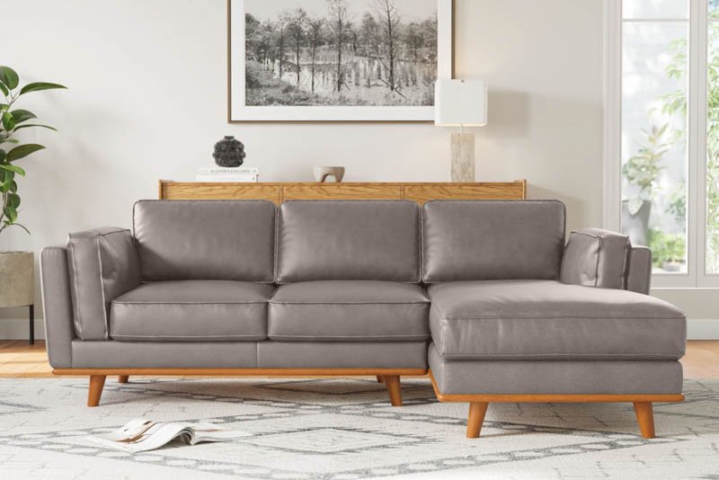 Gray Leather Sofa: The Perfect Comfy & Stylish