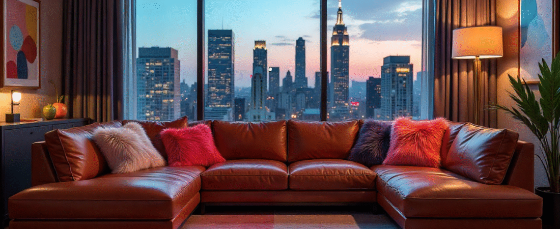 Leather and Faux Fur Furniture