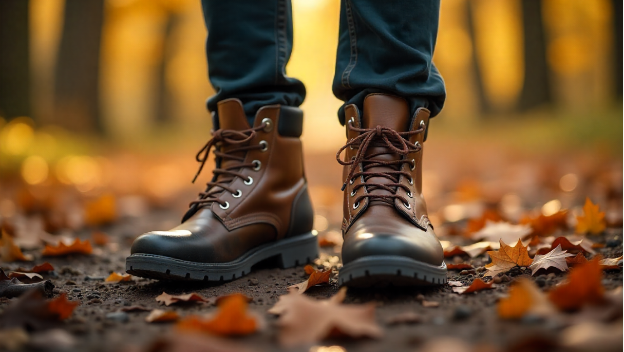 Tough & Stylish Leather and Rubber Boots