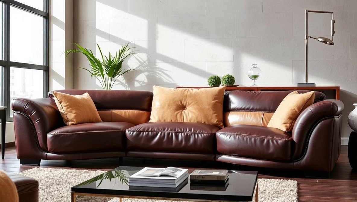 Leather & Suede Mix Sofas Style Comfort