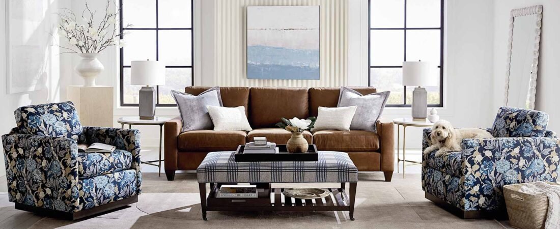 Leather Fabric Blend Upholstery for Modern Homes