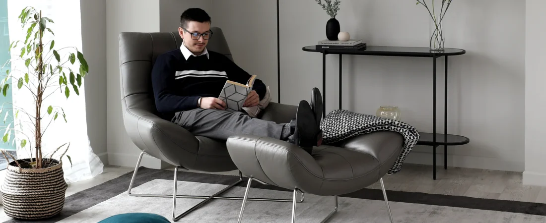 Leather and Metal Chair Comfort Style