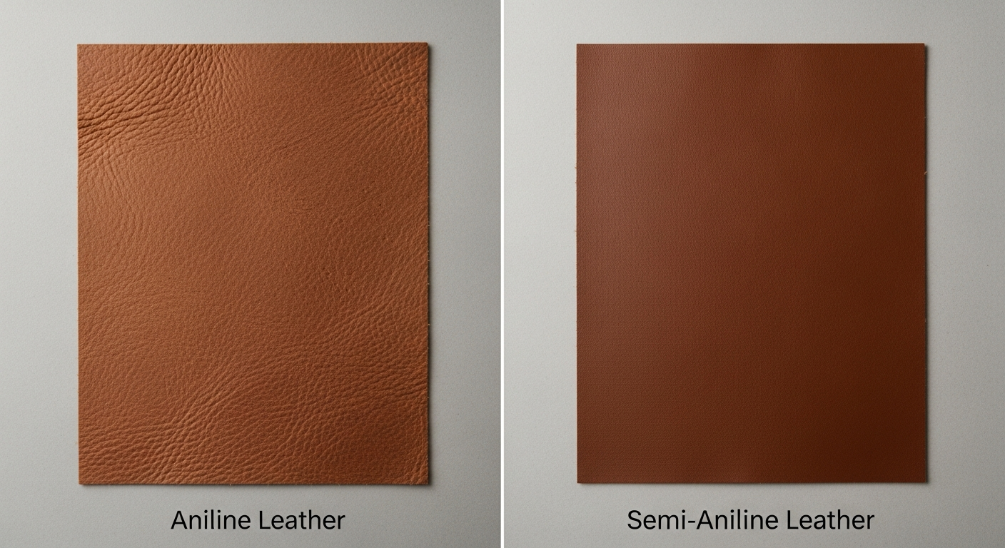Aniline vs Semi Aniline Leather Comparison